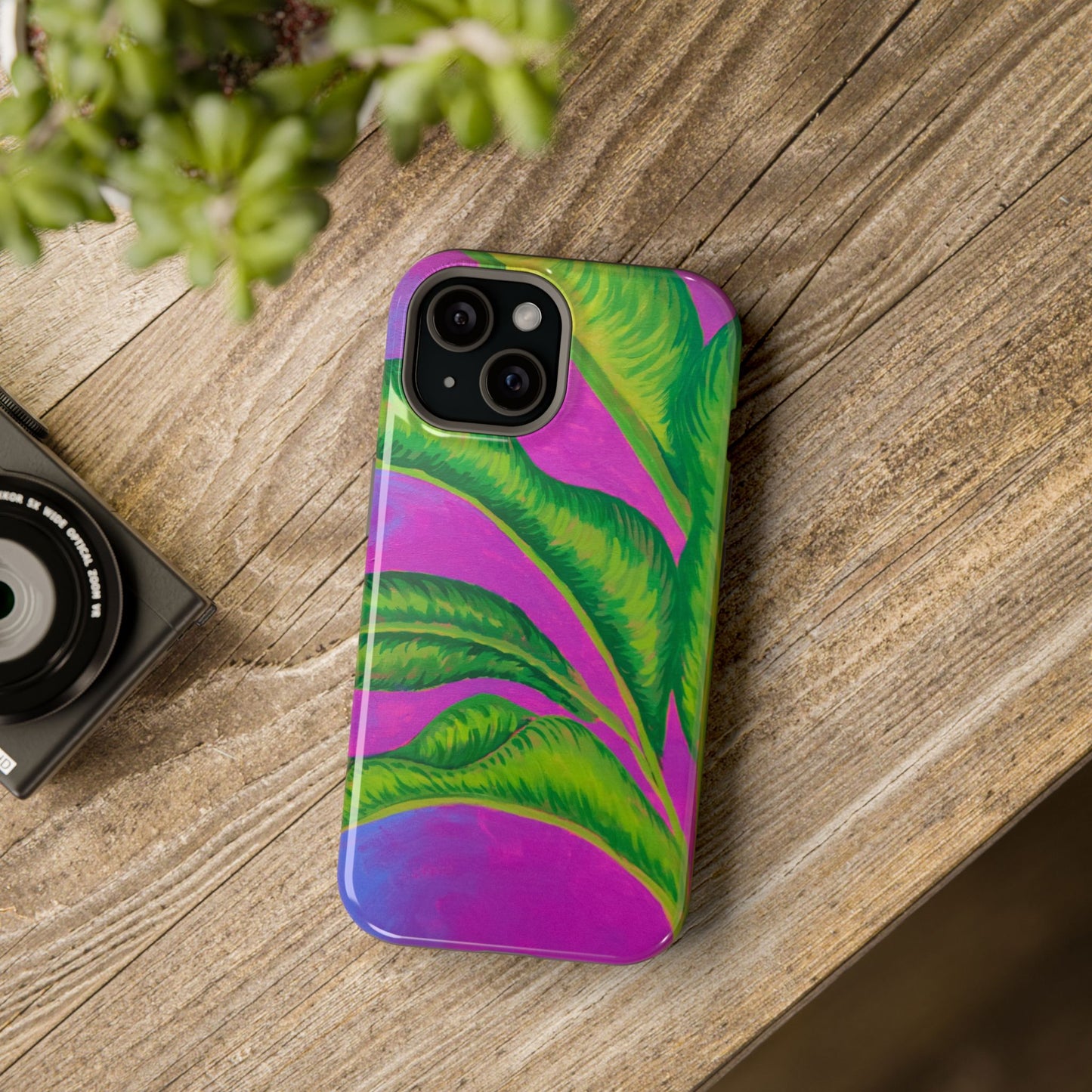Vibrant Banana Tree Magnetic Phone Case