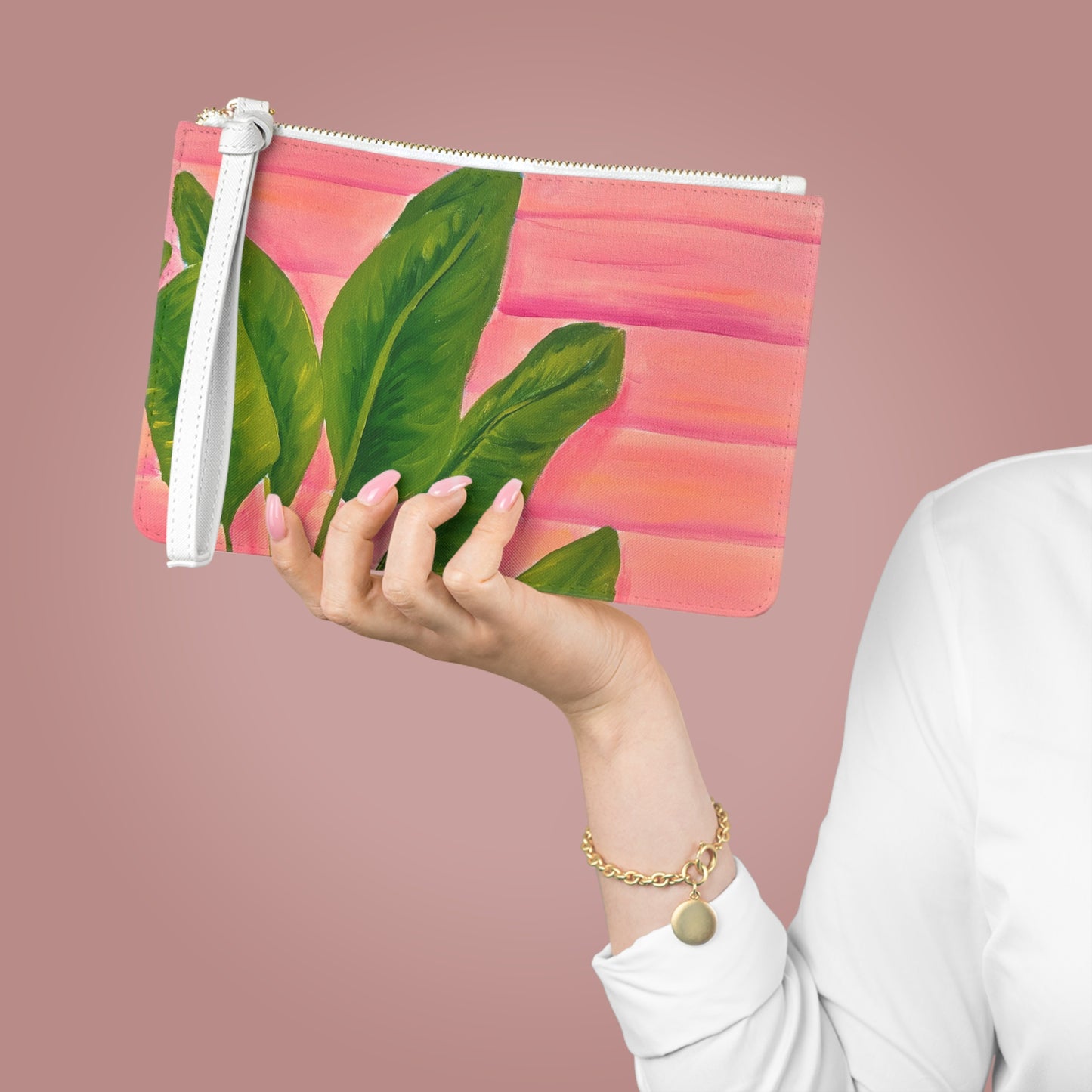 Pink Cottage Clutch Bag