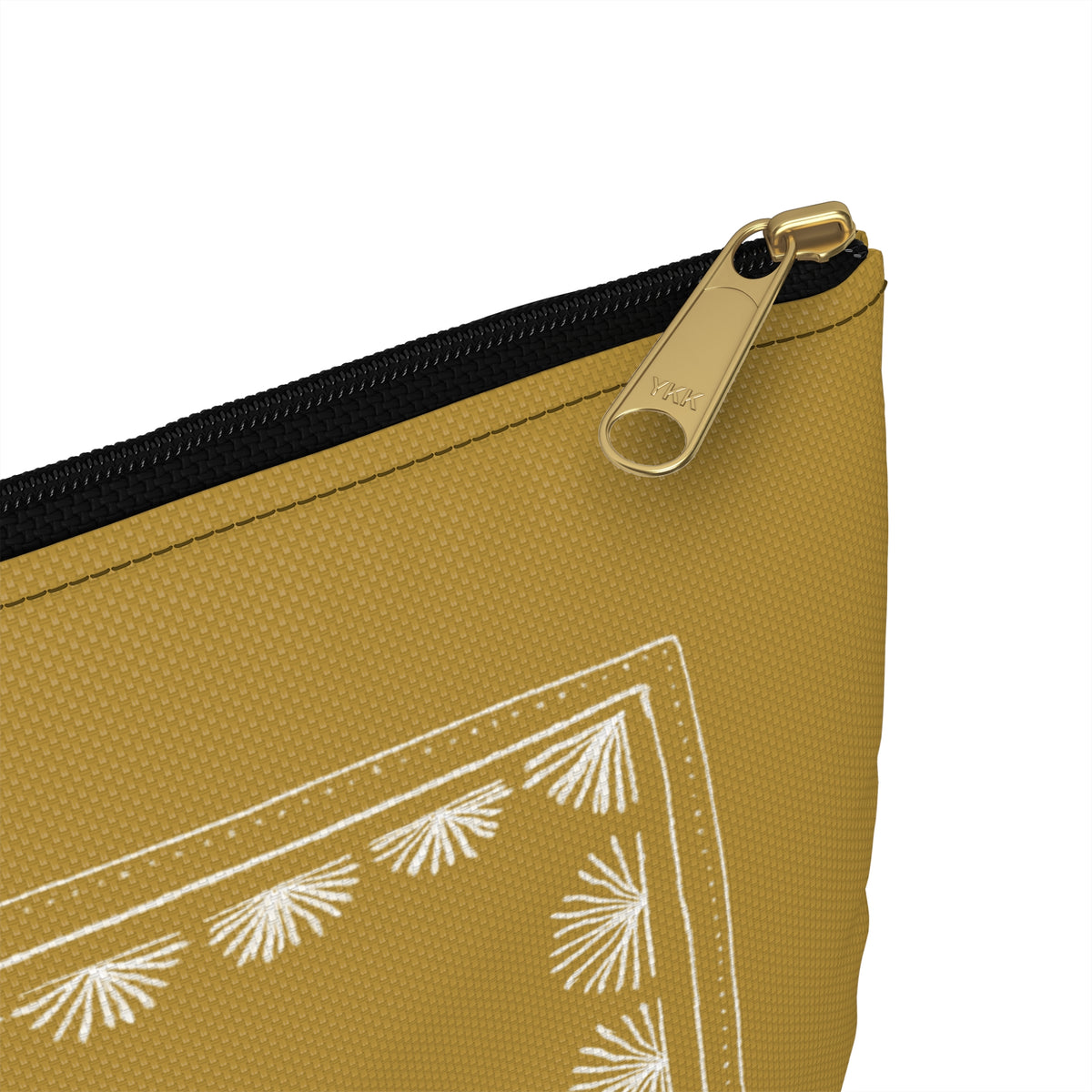 Toile Tropicale in Gold Accessory Pouch