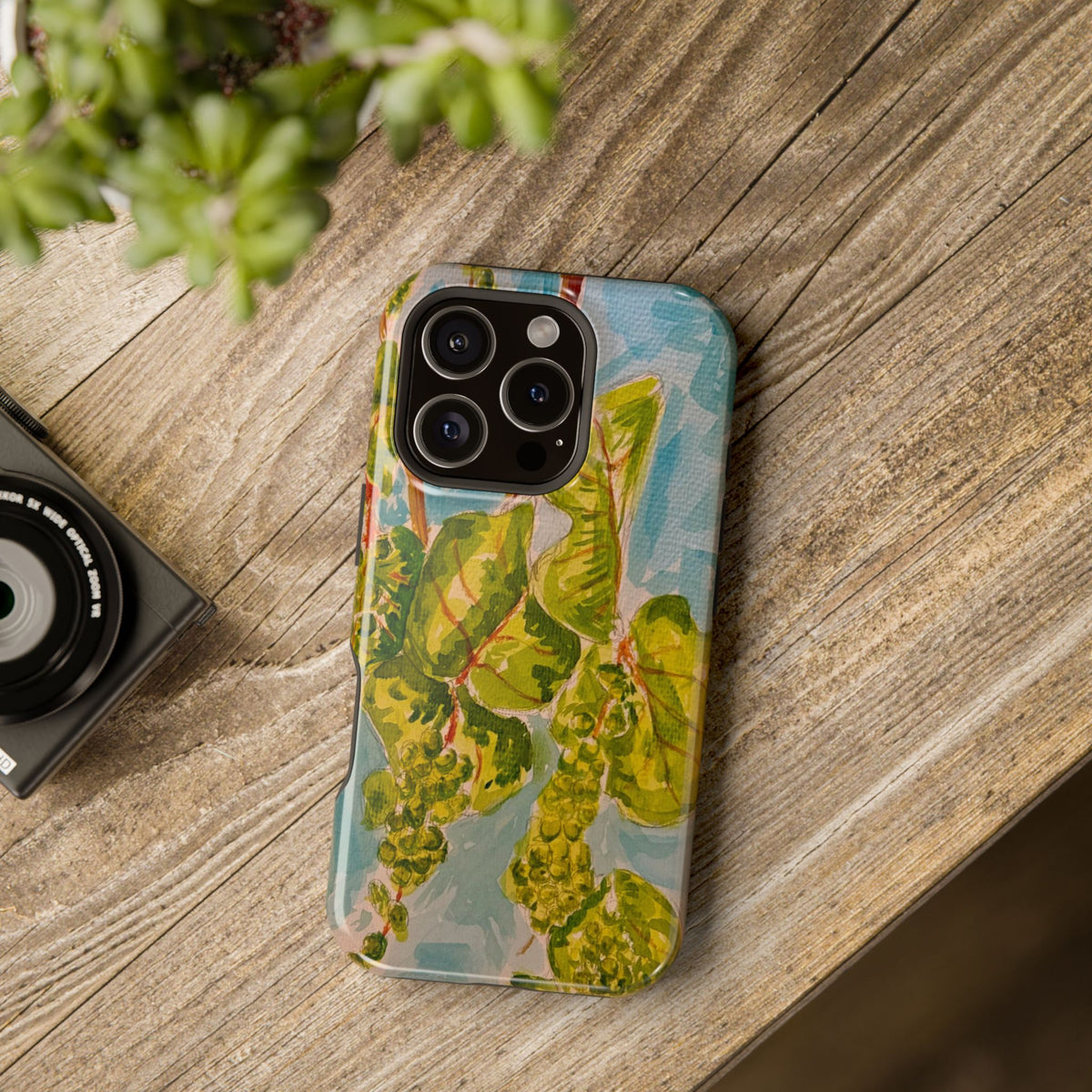 Watercolor Seapgrape Magnetic Phone Case