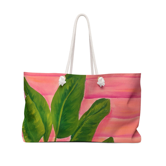 Pink Cottage Weekender Bag