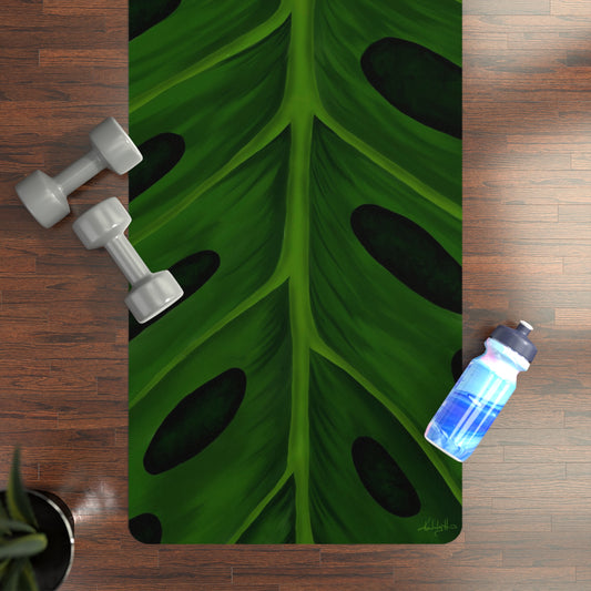 Monstera Leaf Yoga Mat — Non-Slip Fitness Mat
