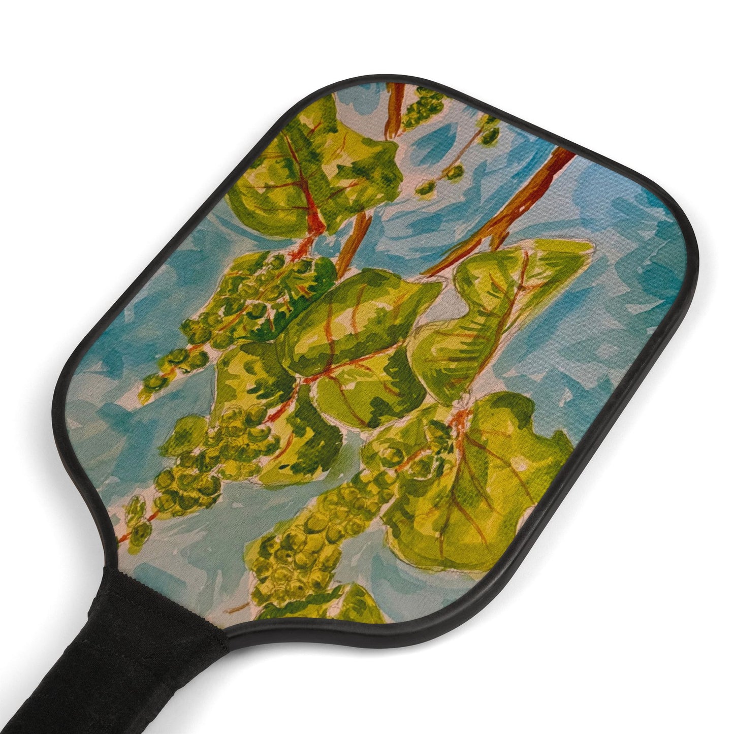 Watercolor Seagrape Pickleball Paddle Set