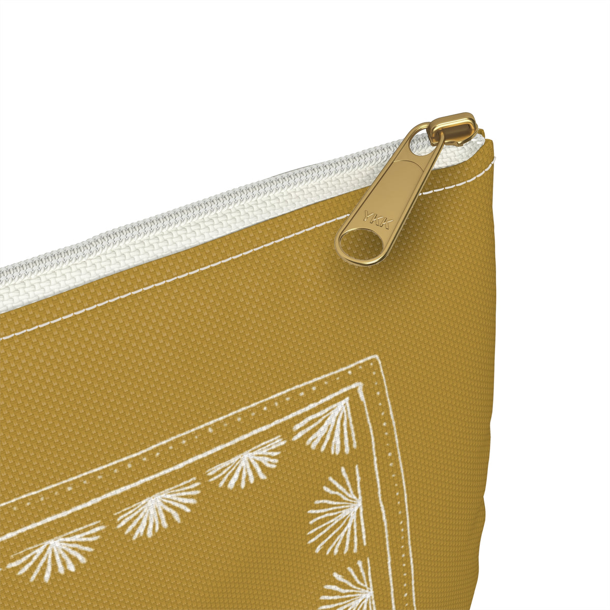 Toile Tropicale in Gold Accessory Pouch
