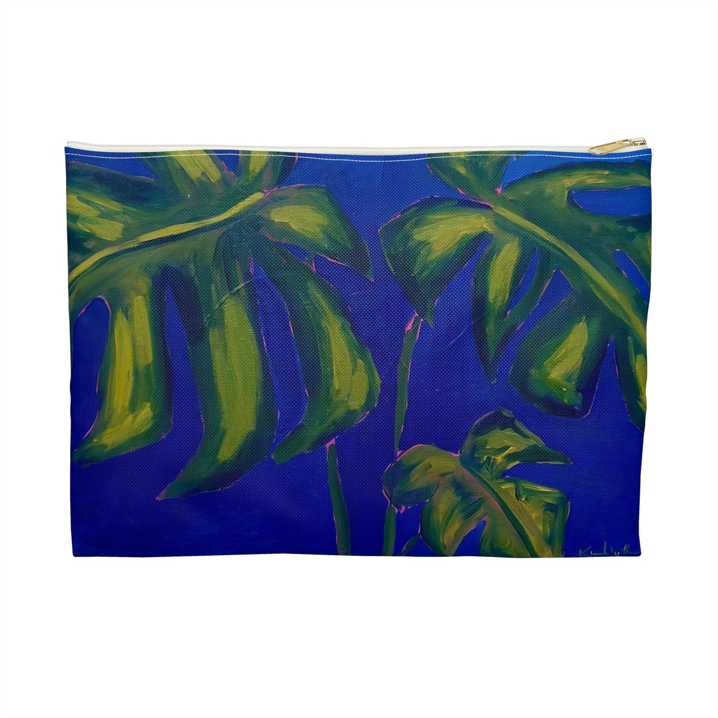 Midnight Monstera Accessory Pouch