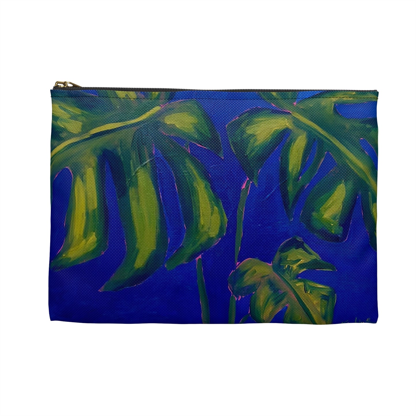Midnight Monstera Accessory Pouch