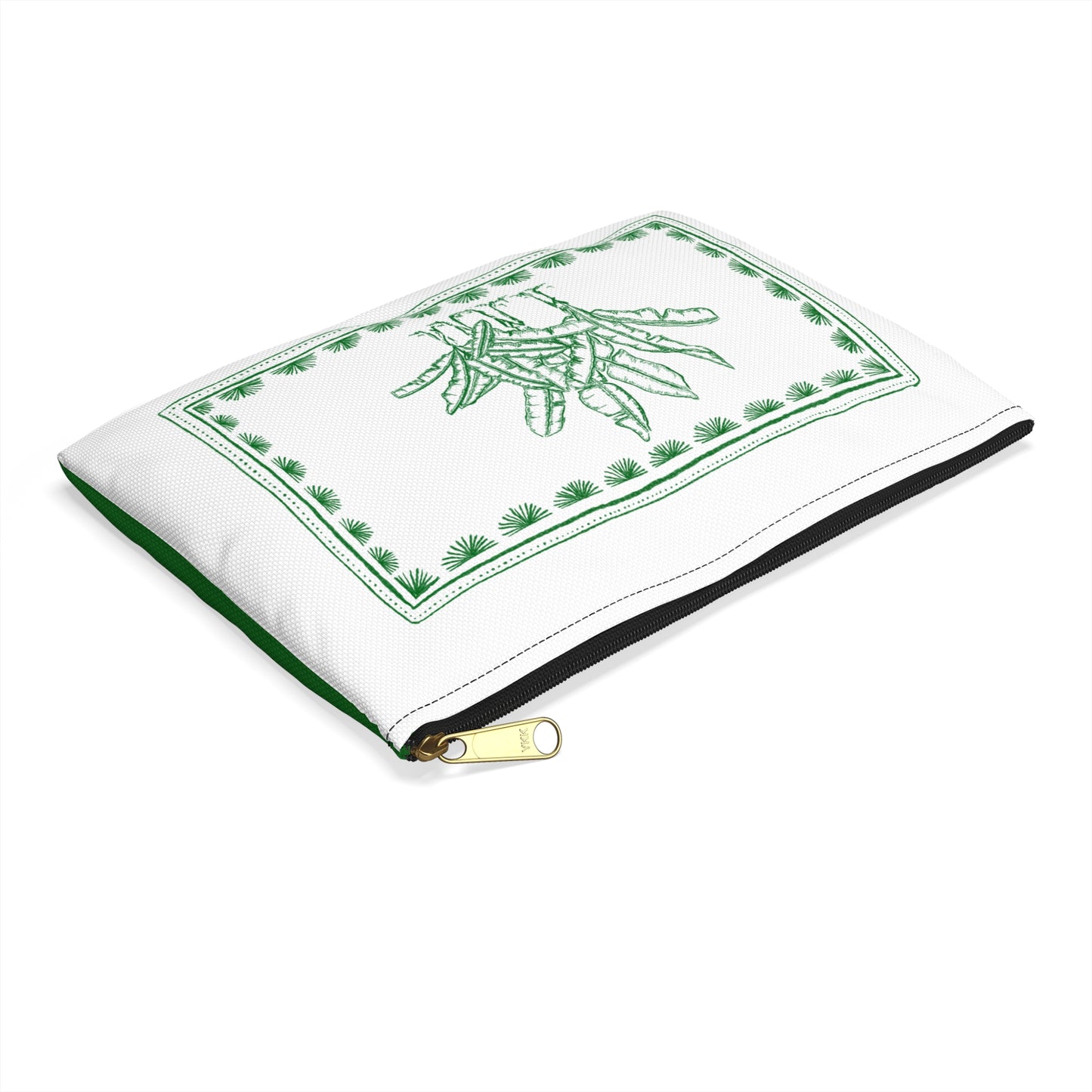 Toile Tropicale in Green Accessory Pouch