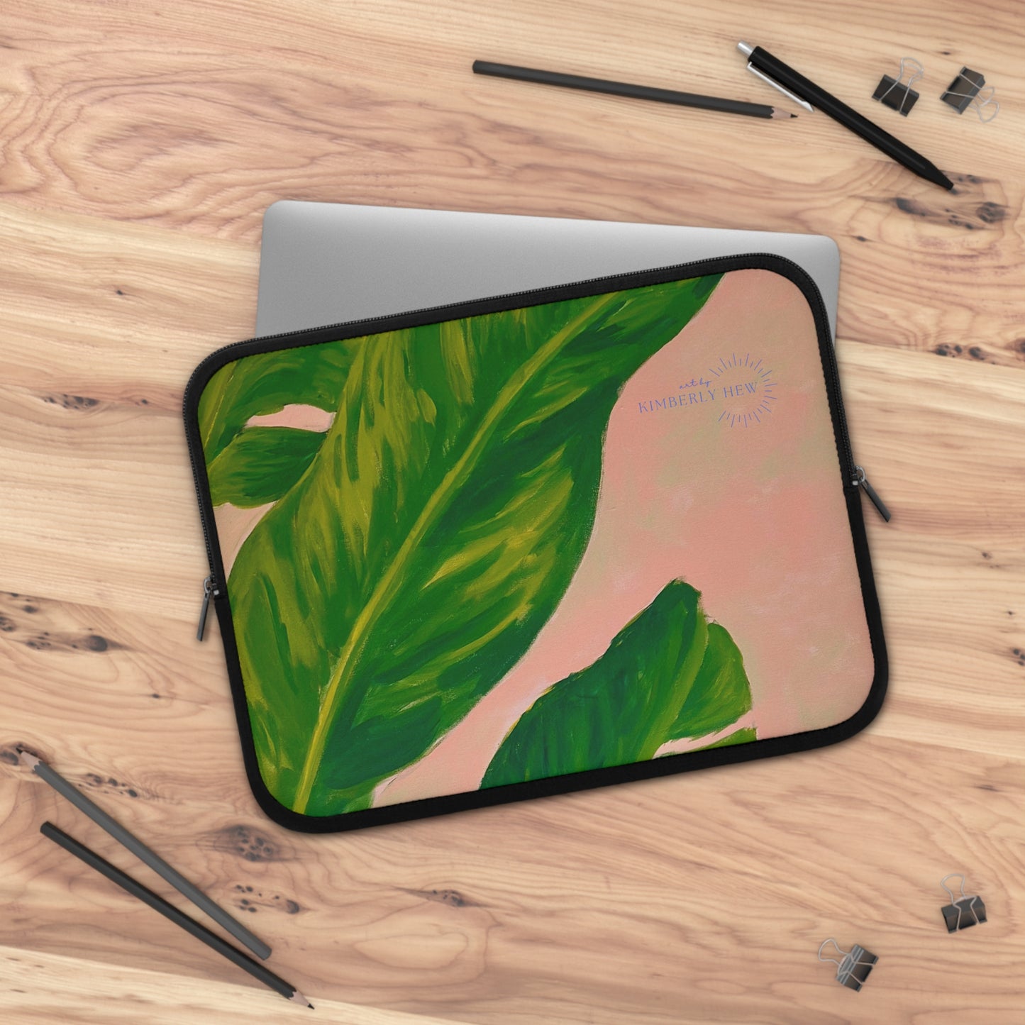 Sun-Kissed Leaves Laptop Sleeve - 'Art by Kimberly Hew'