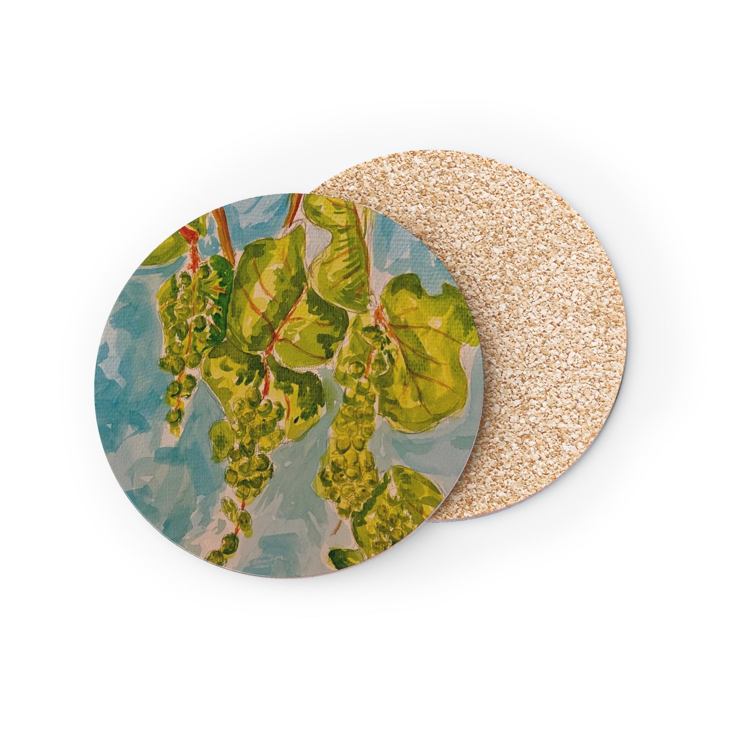 Watercolor Seagrape Coasters