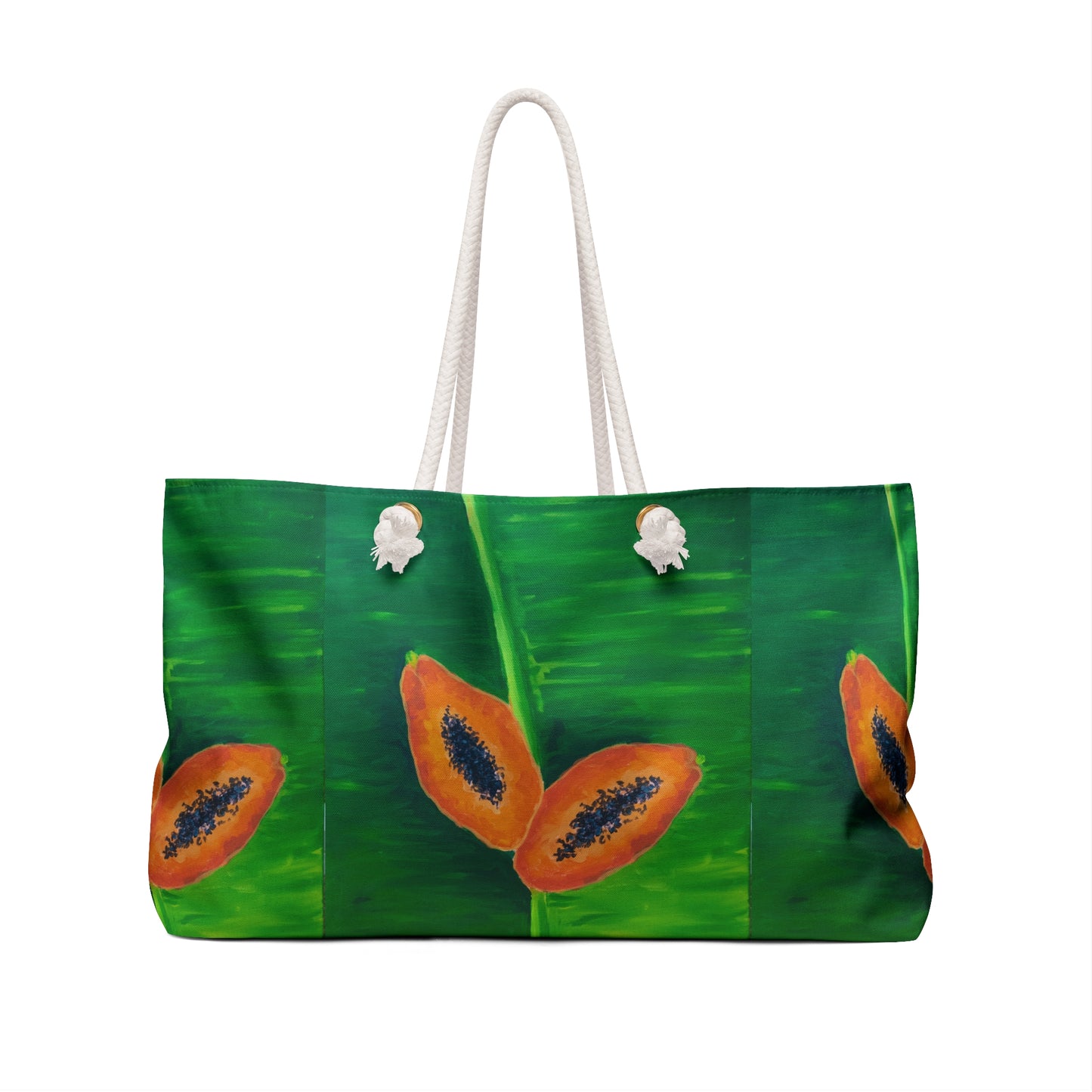 Tropical Papaya Weekender Bag
