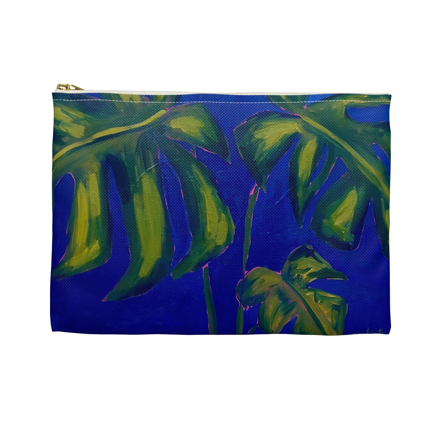 Midnight Monstera Accessory Pouch