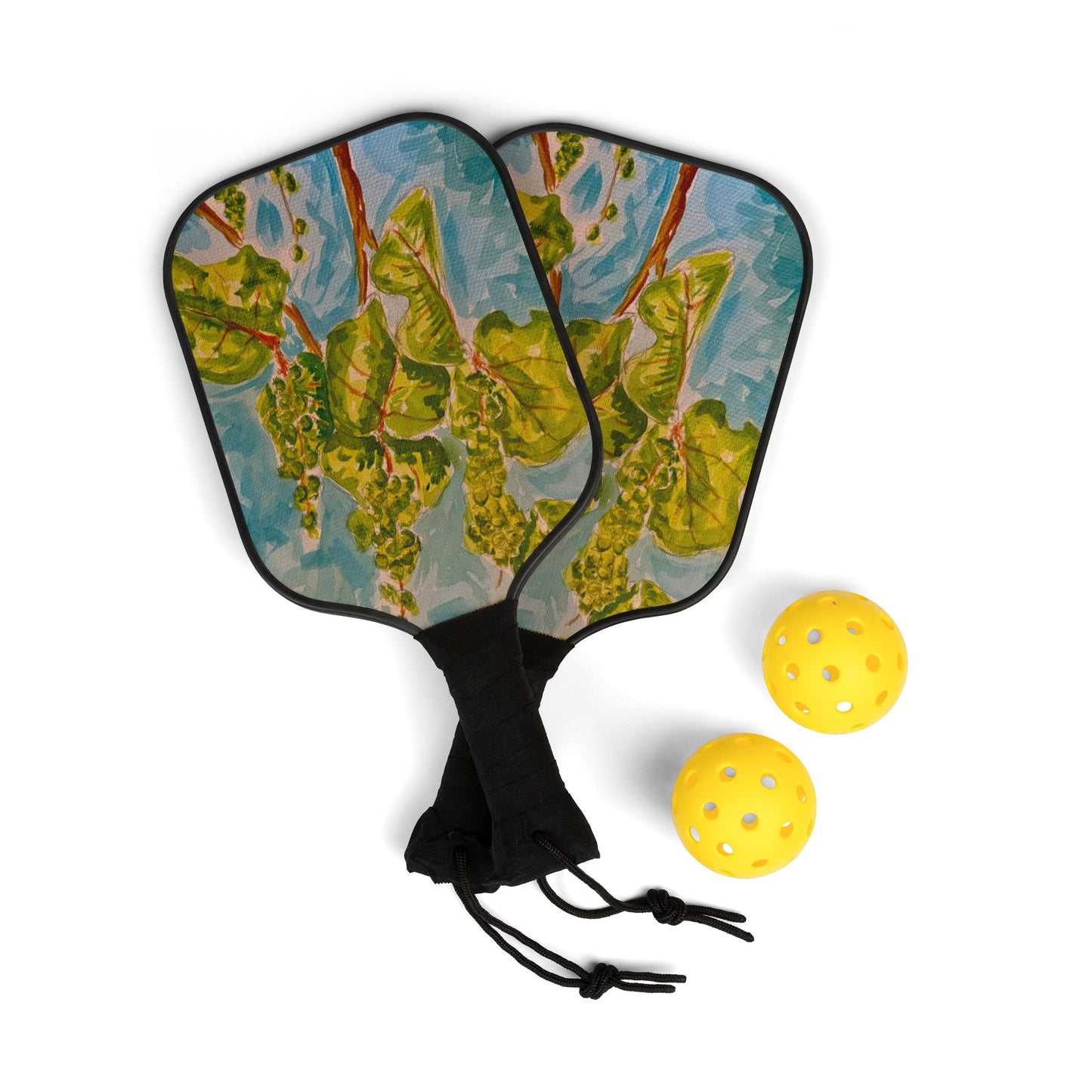 Seagrape Pickleball Paddle Set - Artistic Pickleball Gear for Fun & Fitness, Perfect for Sports Lovers, Gift for Holidays & Celebrations