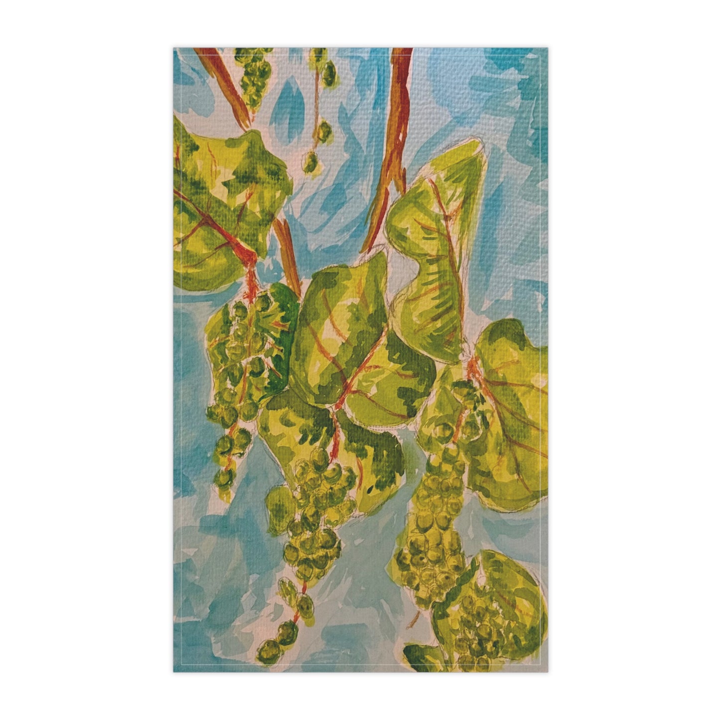 Watercolor Seagrape Tea Towels
