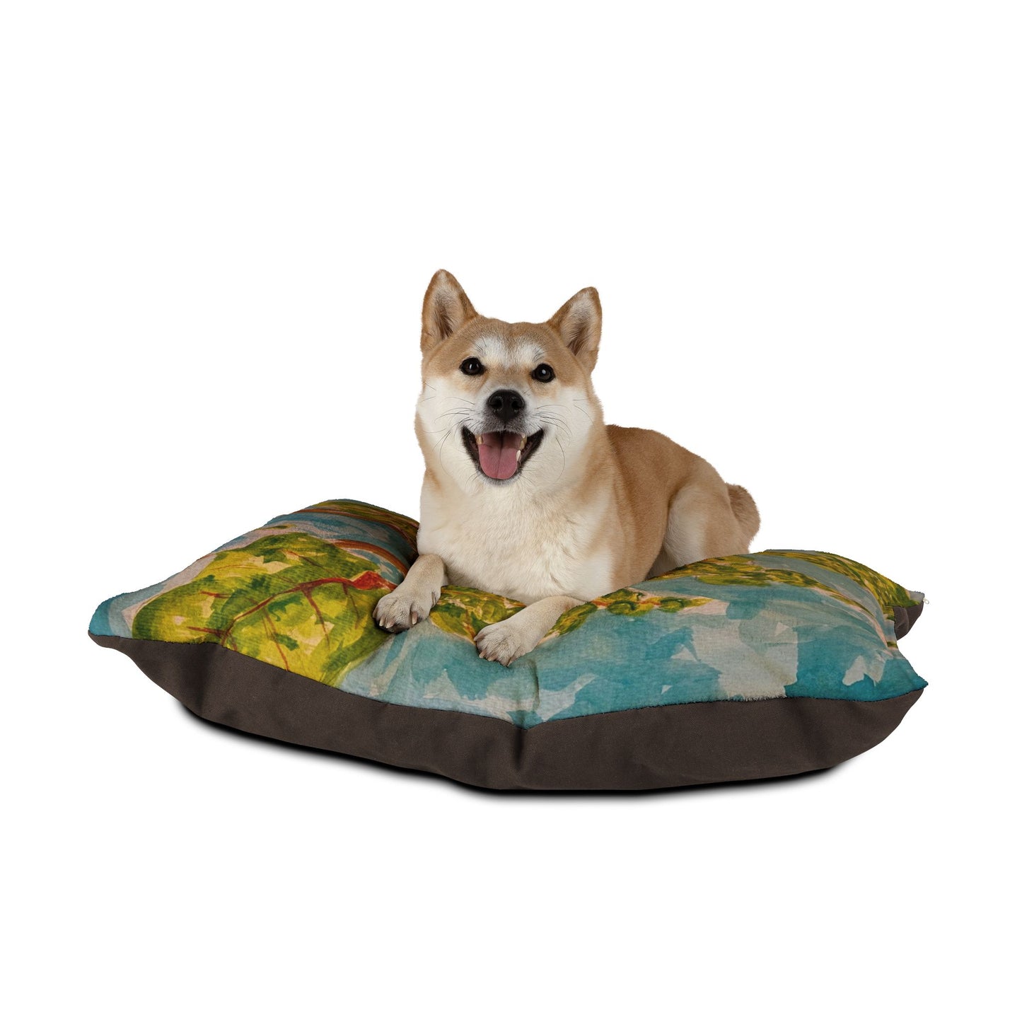 Watercolor Seagrapes Pet Bed for Cozy Naps, Pet Accessories