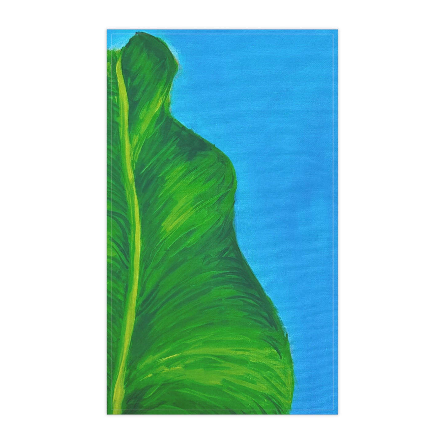 Vibrant Banana Leaf Print Tea Towels
