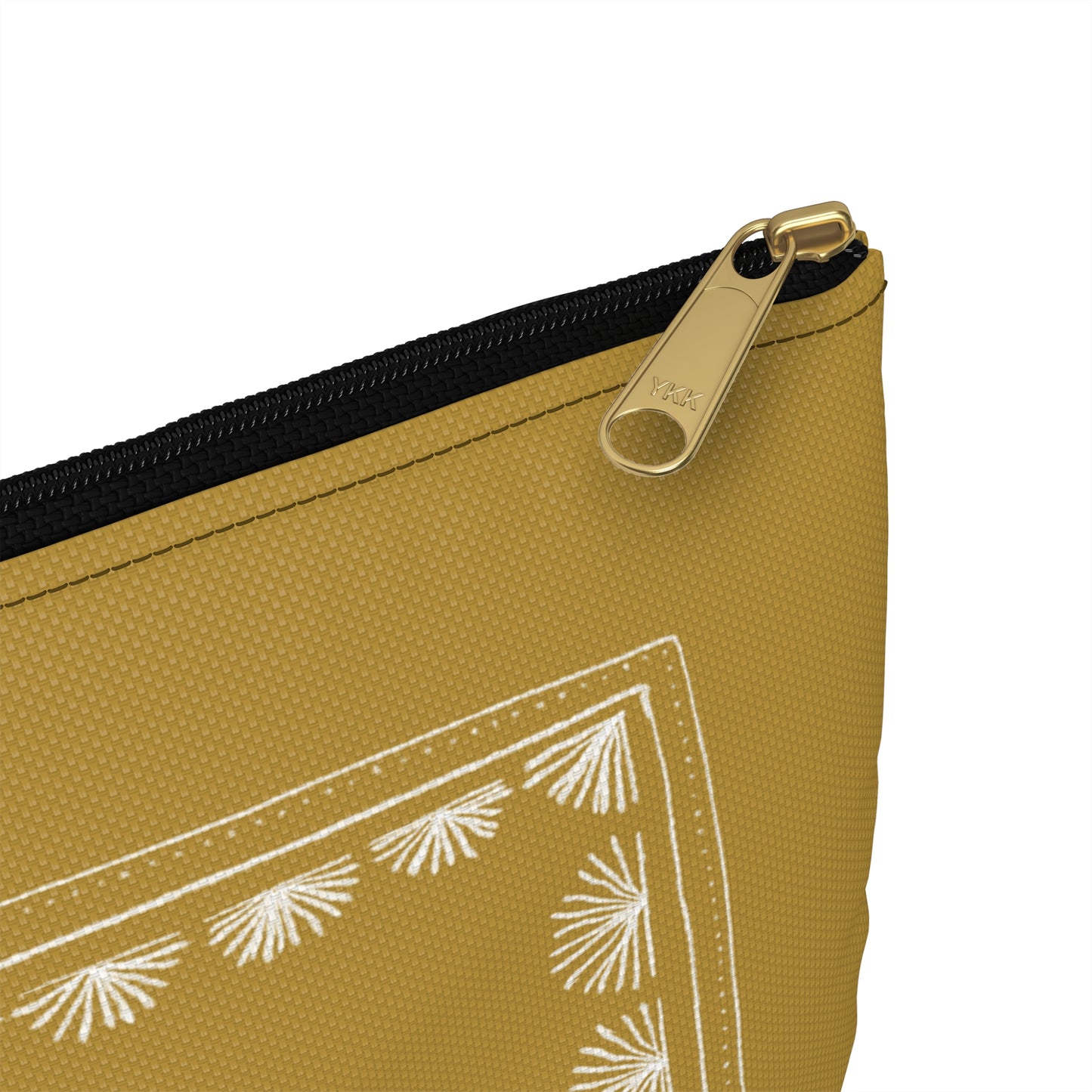 Toile Tropicale in Gold Accessory Pouch