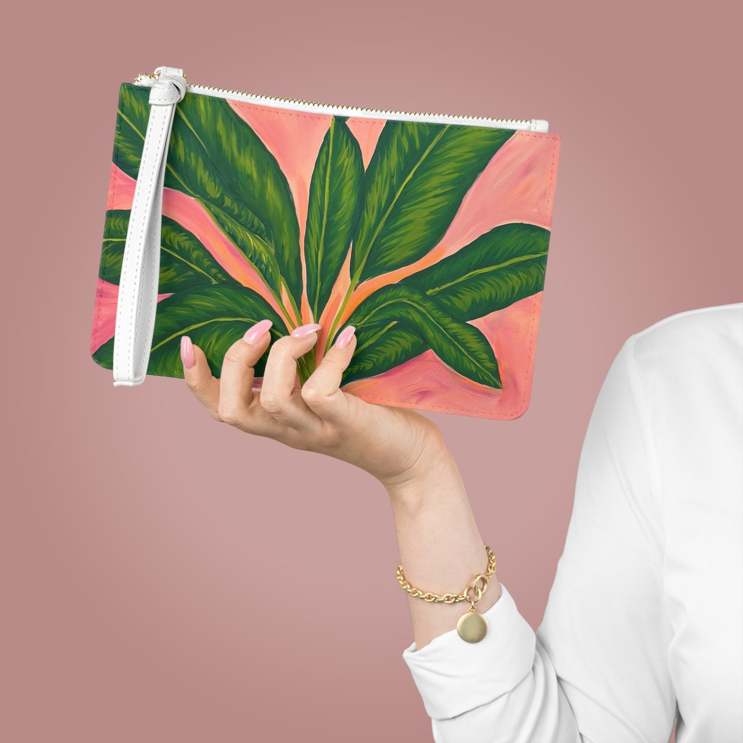 Blush & Botanica Clutch Bag