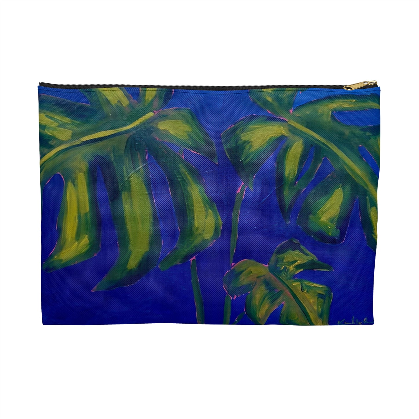 Midnight Monstera Accessory Pouch