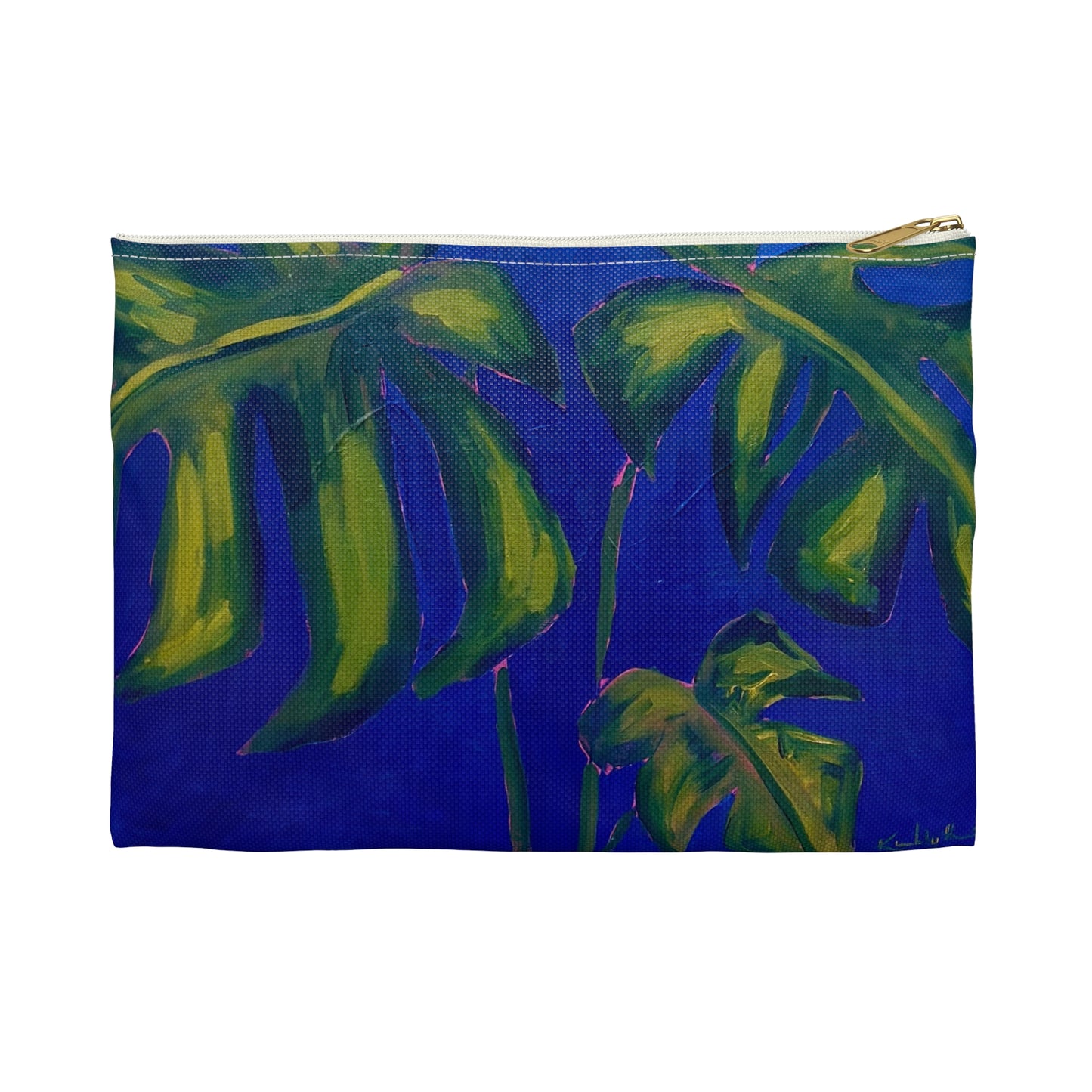 Midnight Monstera Accessory Pouch